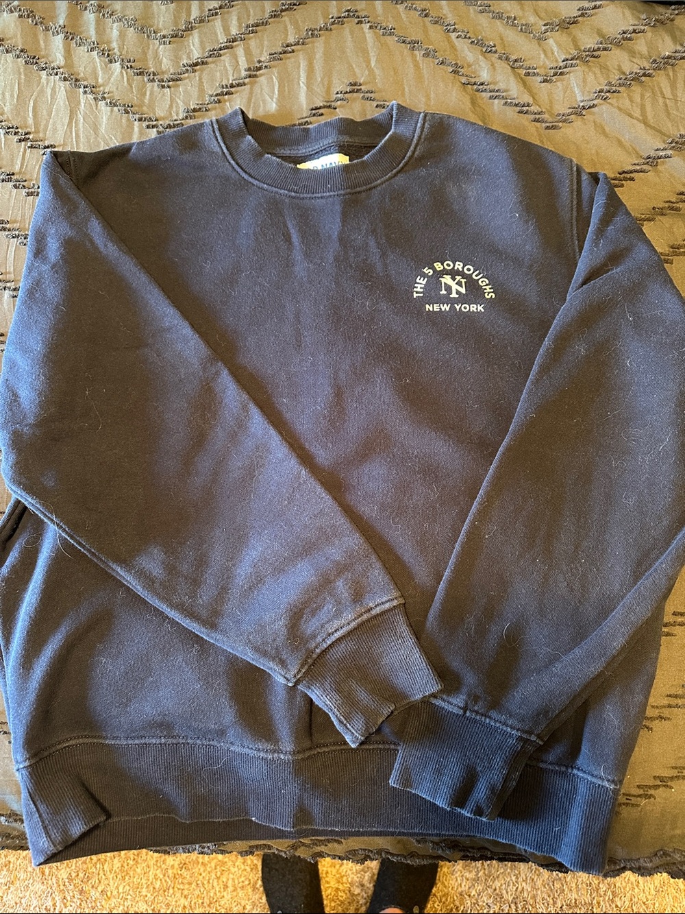 Old Navy Navy Crewneck Sweatshirt with New York Logo